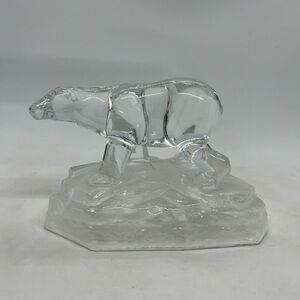 Vintage Cristal d’ Arques, France, Polar Bear on Ice